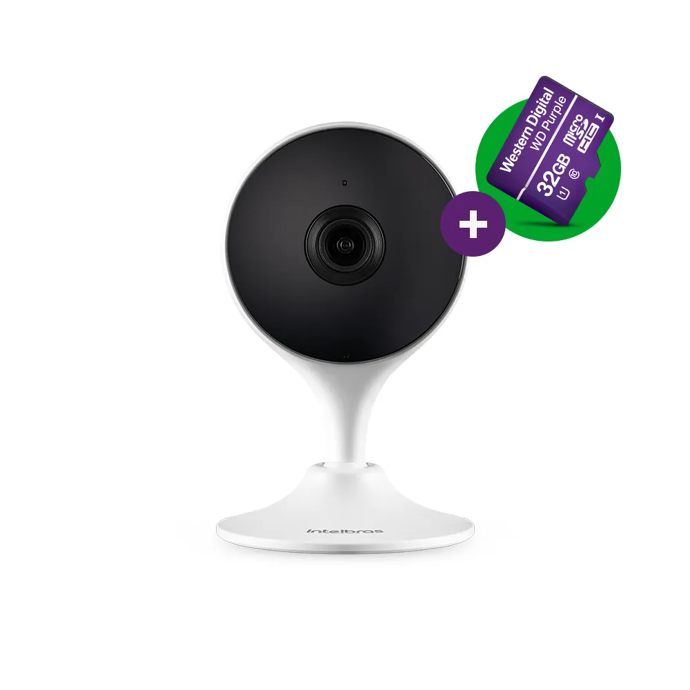 Câmera Inteligente Full HD Im3 C com Micro SD 32GB Branca Intelbras
